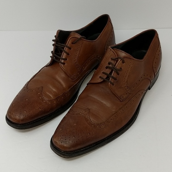 Hugo Boss Brown Leather Shoes Size 95 